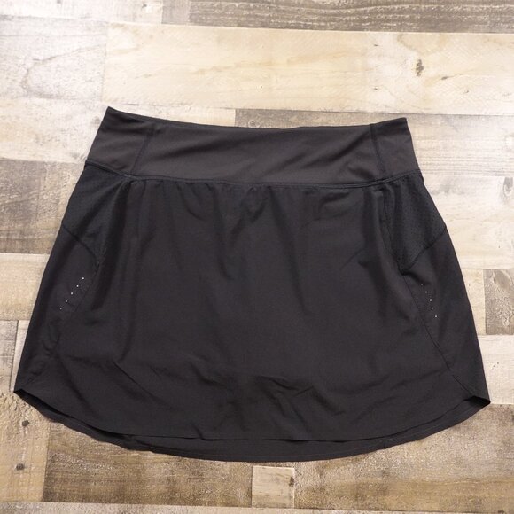 Athleta Run With It 16” Skort Black XLZip Pocket, Lined